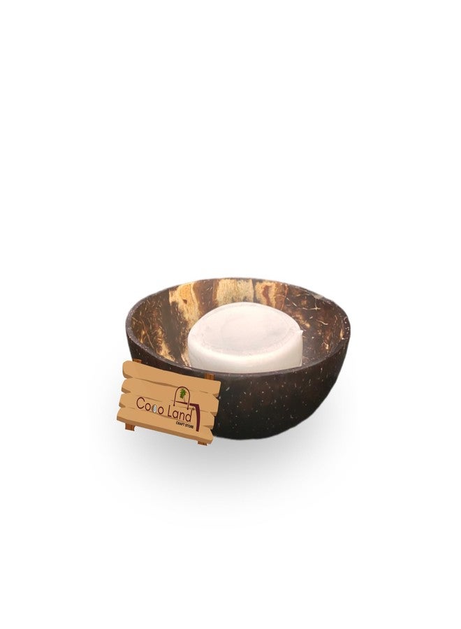 Coco Land Coconut Shell SOAP Holder (Pack of 1) Coconut Oil Polished Natural Soap Pot/Soap Stand/Bathroom Decoratives/Soap Dish/Soap Case/Soap Box - Image 1